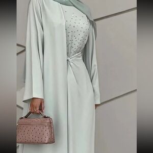 Sea-glass abaya set